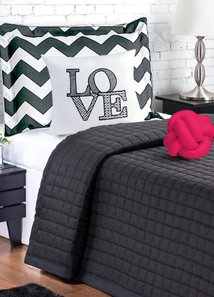 Lar e Lazer - Jogo de Cobre Leito Rosa Solteiro 4 Peças - LAR E LAZER