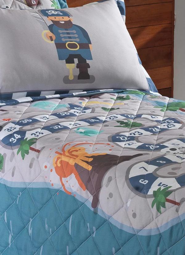 Hedrons - Jogo de Cobre Leito Pirata Solteiro  2 Peças 2