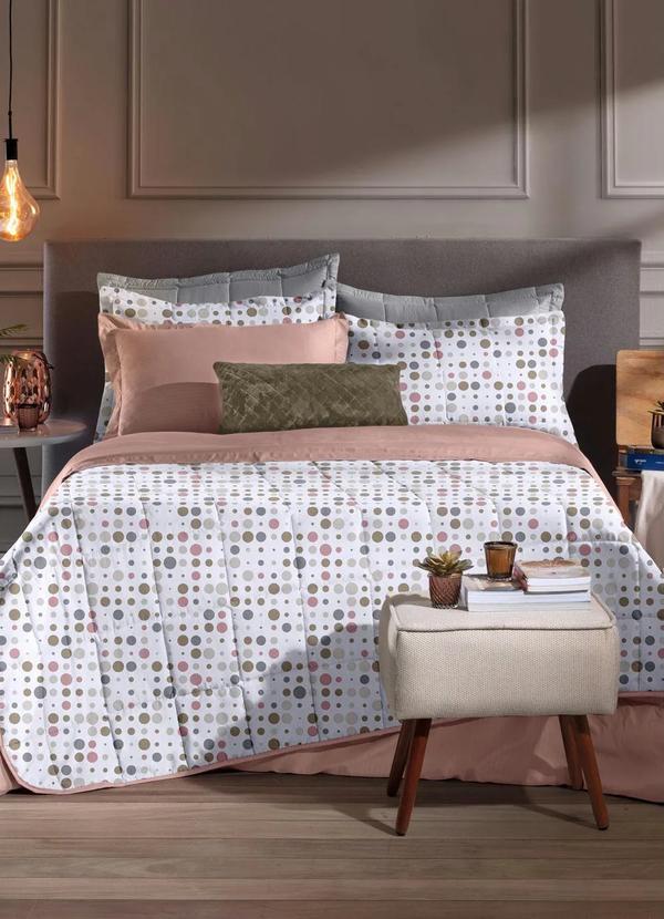 Hedrons - Jogo de Cobre Leito Poá Solteiro 2 Peças