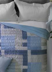 Cobre Leito Dupla Face Azul Casal 1 Pea