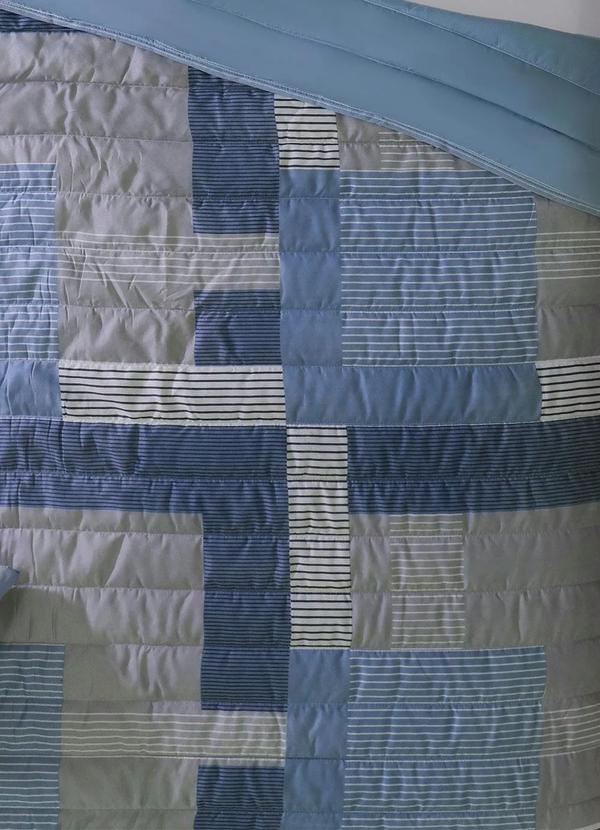 Sultan - Cobre Leito Dupla Face Azul Casal 1 Peça 2