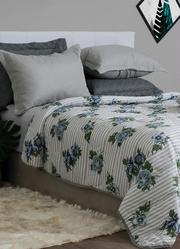 Cobre Leito Dupla Face Cinza Casal 1 Pe�a