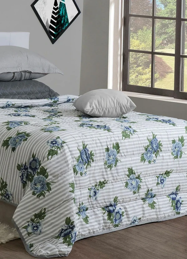 Sultan - Cobre Leito Dupla Face Cinza Casal 1 Peça 2