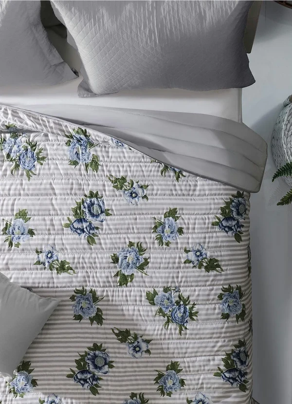 Sultan - Cobre Leito Dupla Face Cinza Casal 1 Peça 3