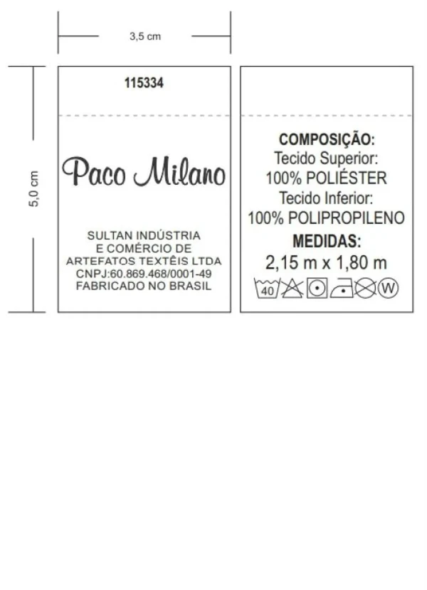 Sultan - Cobre Leito Dupla Face Cinza Casal 1 Peça 5