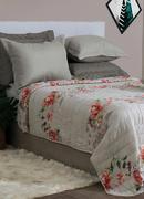 Cobre Leito Floral Laranja Casal 1 Pea