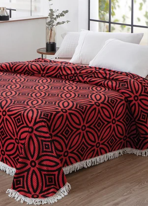 Lar e Lazer - Colch Vermelho Casal 1 Peça - LAR E LAZER