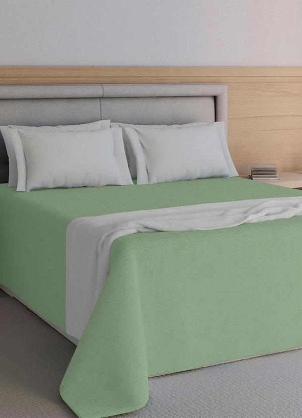 Teka - Colcha Genova Piquet Verde Casal 1 Peça