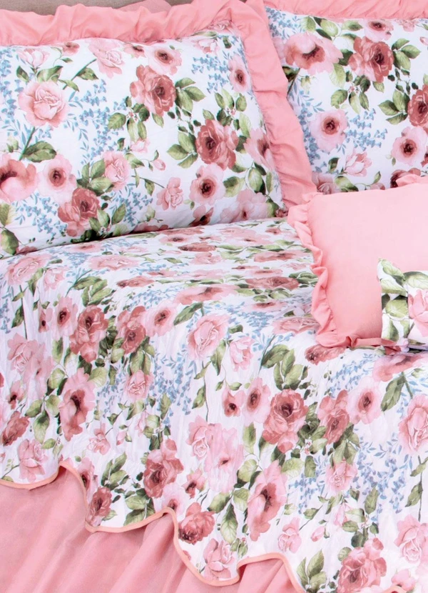 Lar e Lazer - Jogo Cobre Leito Queen Belize Buquê 6 Peças 2