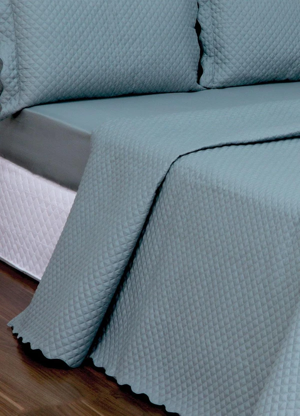 Lar e Lazer - Jogo Cobre Leito Queen Classic Cinza 3 Peças 2