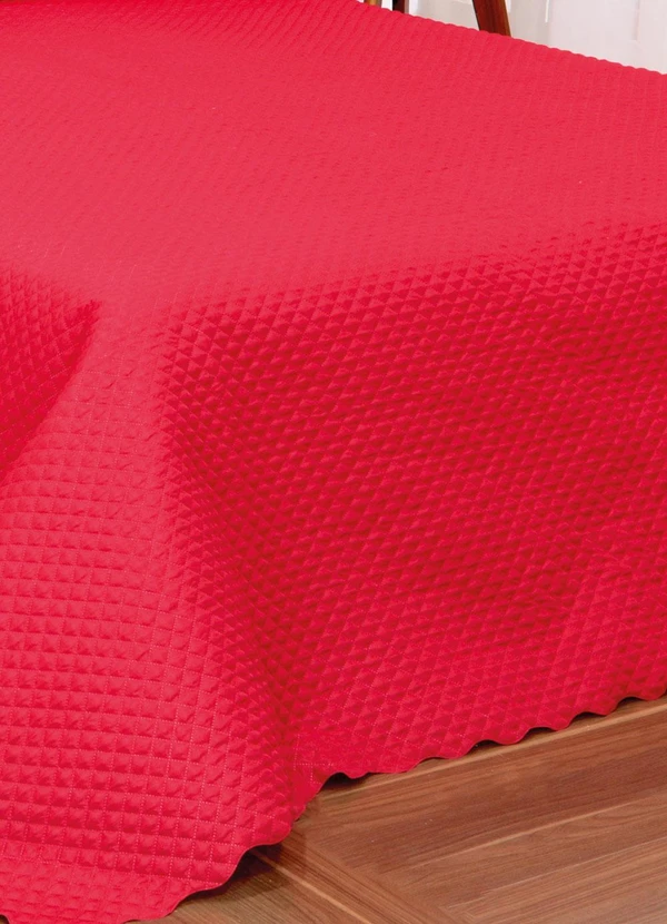 Lar e Lazer - Jogo Cobre Leito Queen Classic Vermelho 3 Peças 3