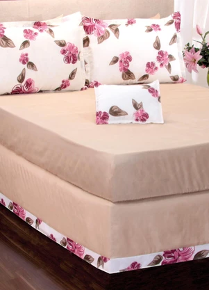 Lar e Lazer - Jogo de Cama Queen Avelã 5 Peças - LAR E LAZER