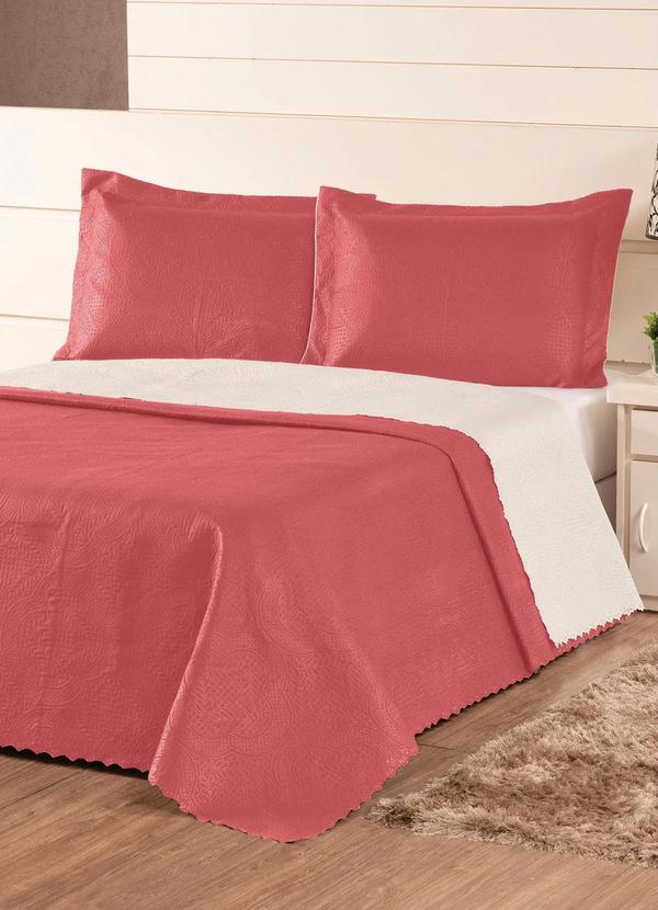 Lar e Lazer - Jogo de Cobre Leito Rosê Casal 3 Peças 1