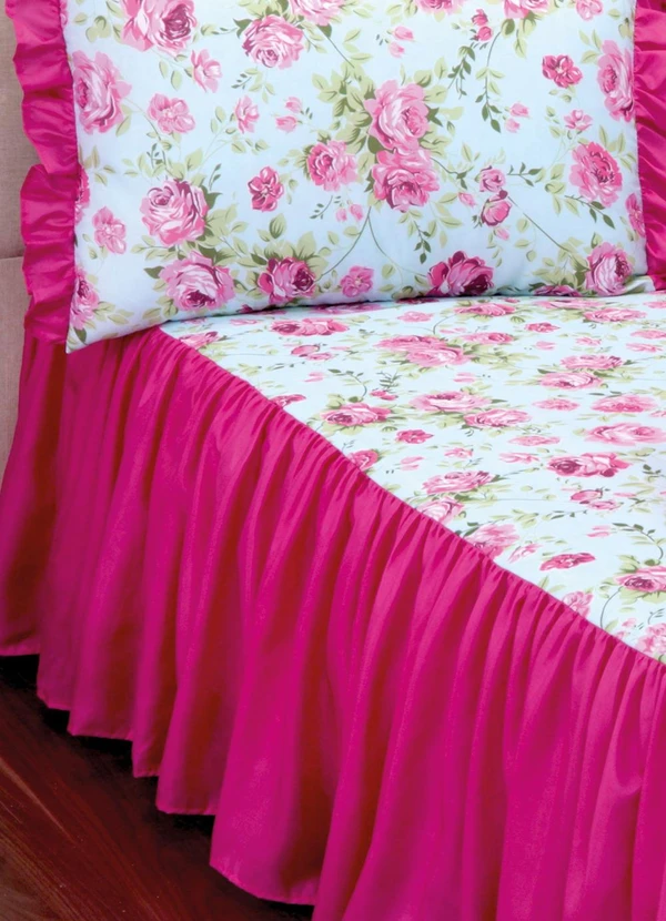 Lar e Lazer - Jogo de Colcha Casal Pink 4 Peças 2