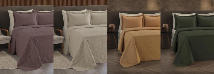 Kit Colcha King Lisa Sortido 3 Pe�as