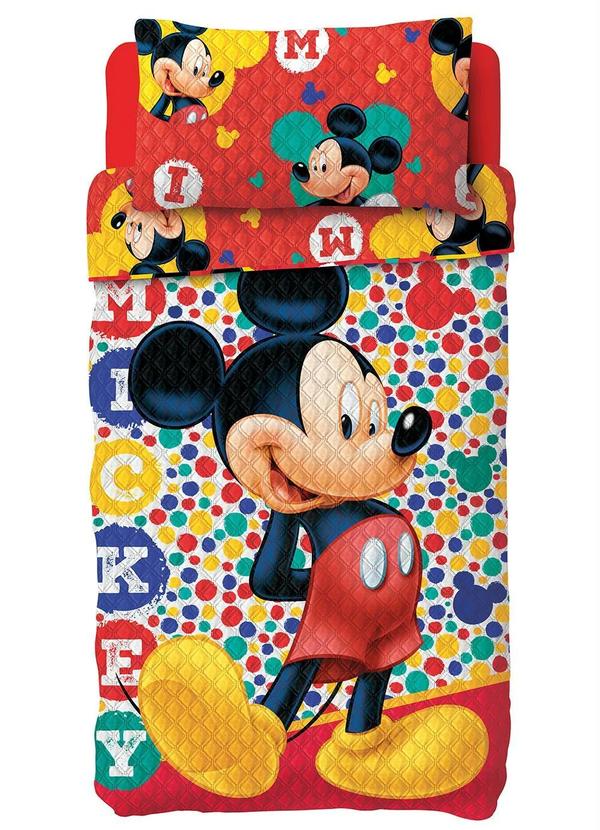 Lepper - Jogo de Colcha Bouti Mickey Solteiro 2 Peças