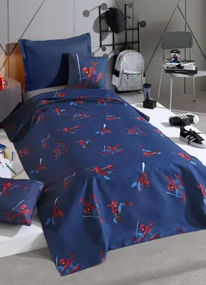 Hedrons - Sobre Lençol Spider Solteiro 1 Peça - HEDRONS