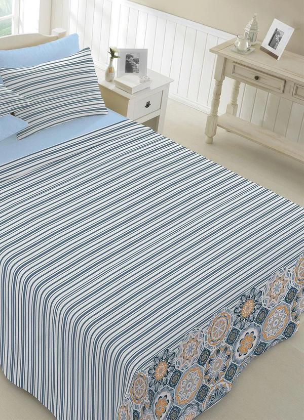 Teka - Jogo de Colcha Listrada Queen 3 Peças 2