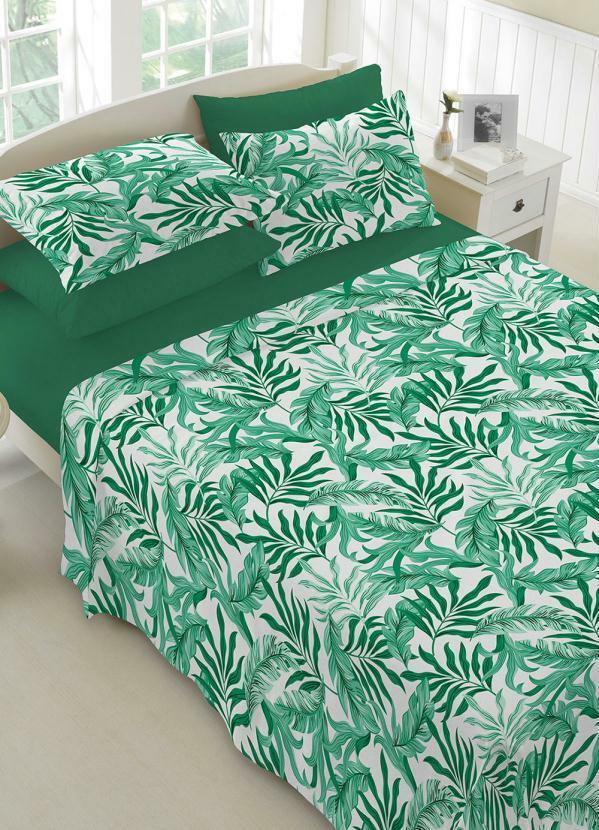 Teka - Jogo de Colcha Verde Queen 3 Peças