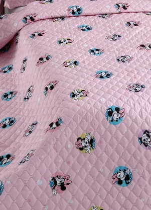 Hedrons - Colcha Disney Minnie Solteiro 1 Peça - HEDRONS
