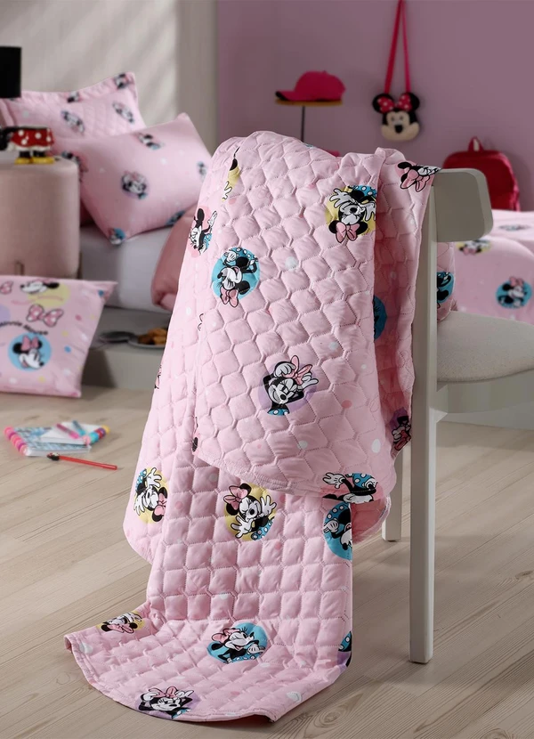 Hedrons - Colcha Disney Minnie Solteiro 1 Peça 3