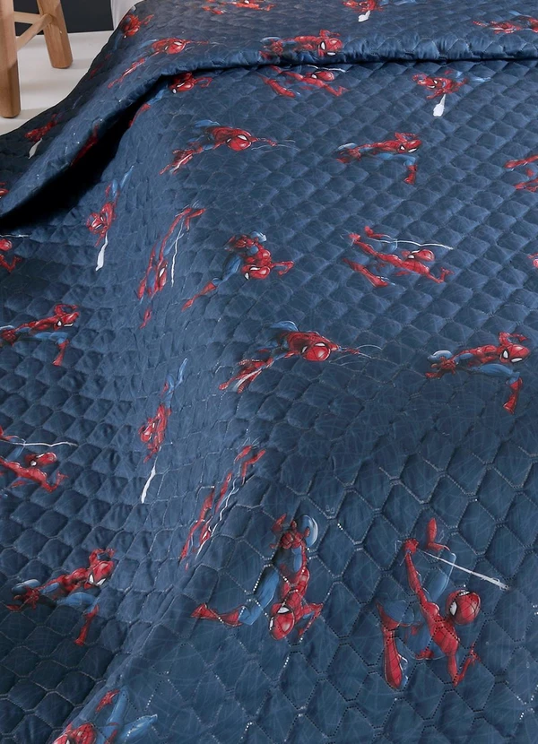 Hedrons - Colcha Disney Spiderman Solteiro 1 Peça 2