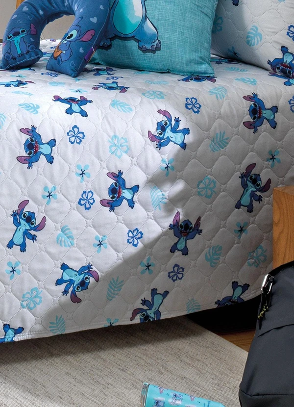 Hedrons - Colcha Solteiro Disney Stitch 1 Peça 2