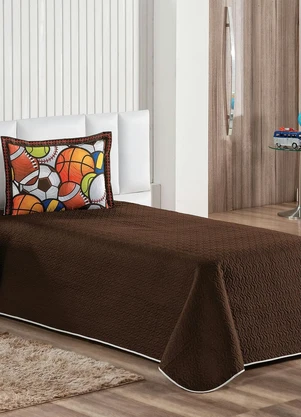 Lar e Lazer - Jogo de Cobre Leito Balls Solteiro 2 Peças - LAR E LAZER