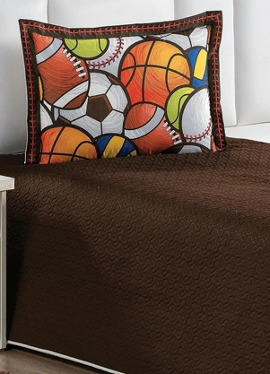 Lar e Lazer - Jogo de Cobre Leito Balls Solteiro 2 Peças - LAR E LAZER