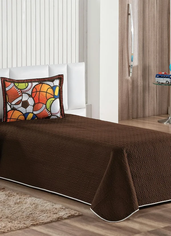 Lar e Lazer - Jogo de Cobre Leito Balls Solteiro 2 Peças