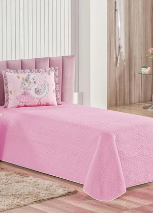 Lar e Lazer - Jogo de Cobre Leito Cisne Solteiro 2 Peças - LAR E LAZER