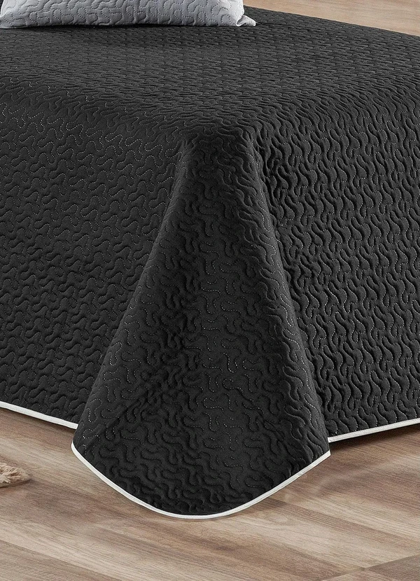 Lar e Lazer - Jogo de Cobre Leito Preto Solteiro 3 Peças 4