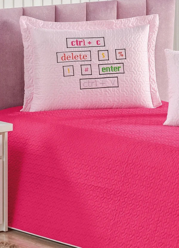 Lar e Lazer - Jogo de Cobre Leito Rosa Solteiro 3 Peças 2