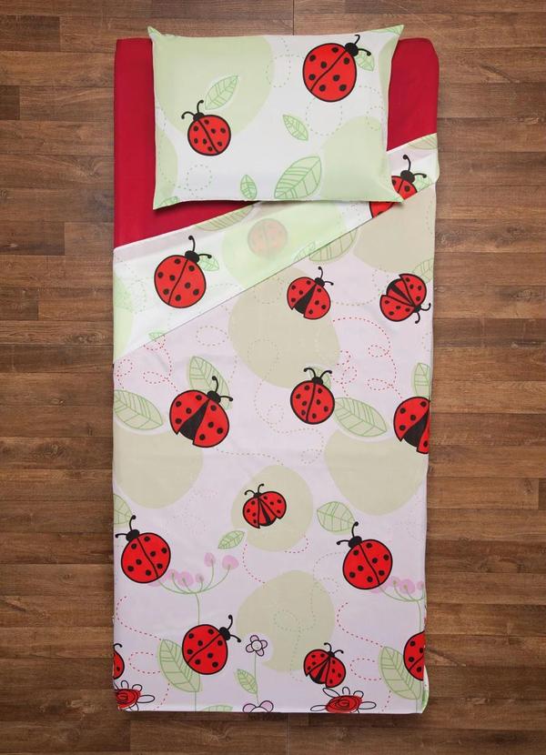 Lar e Lazer - Sobre Lençol Joaninha Solteiro 1 Peça 2