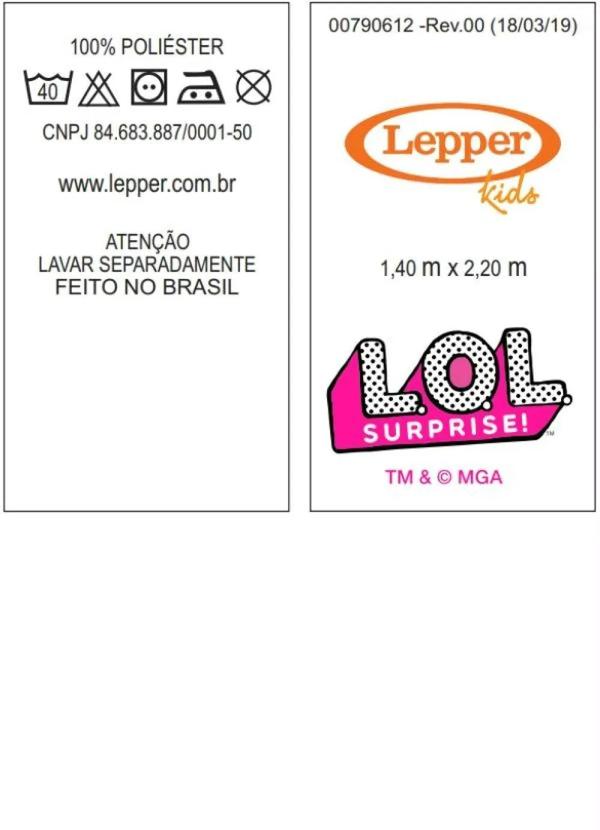 Lepper - Sobre Lençol Lol Solteiro 1 Peça 2
