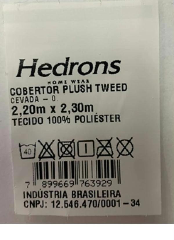 Hedrons - Cobertor Plush Azul Casal 1 Peça 4