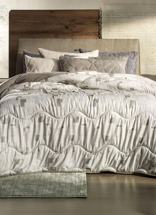 Rovi Home - Edredom Blend Comfort Casal Bege