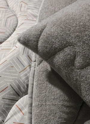 Rovi Home - Edredom Blend Comfort Casal Cinza - ROVI HOME