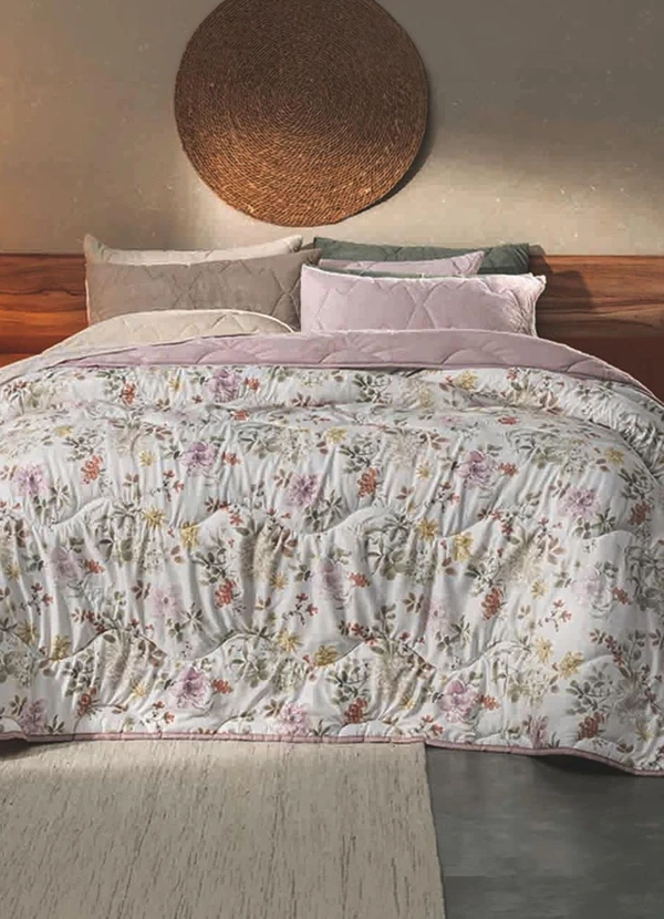 Rovi Home - Edredom Blend Comfort Casal Rosa