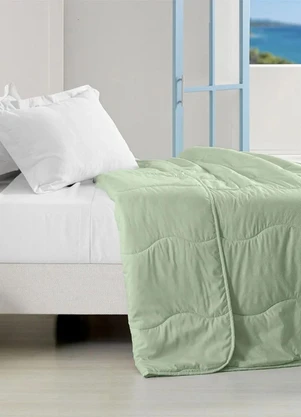 Rovi Home - Edredom Verano Casal Toque Acetinado Verde - ROVI HOME