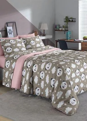 Mundo Lar - Jogo Capa de Edredom Cinza Casal 3 Peças - MUNDO LAR