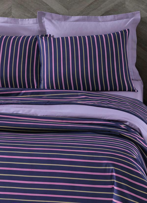 Mundo Lar - Jogo Capa de Edredom Roxo Casal 3 Peças 2