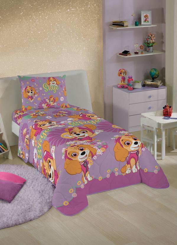Lepper - Edredom Patrulha Canina Menina Solteiro 1 Peça 3