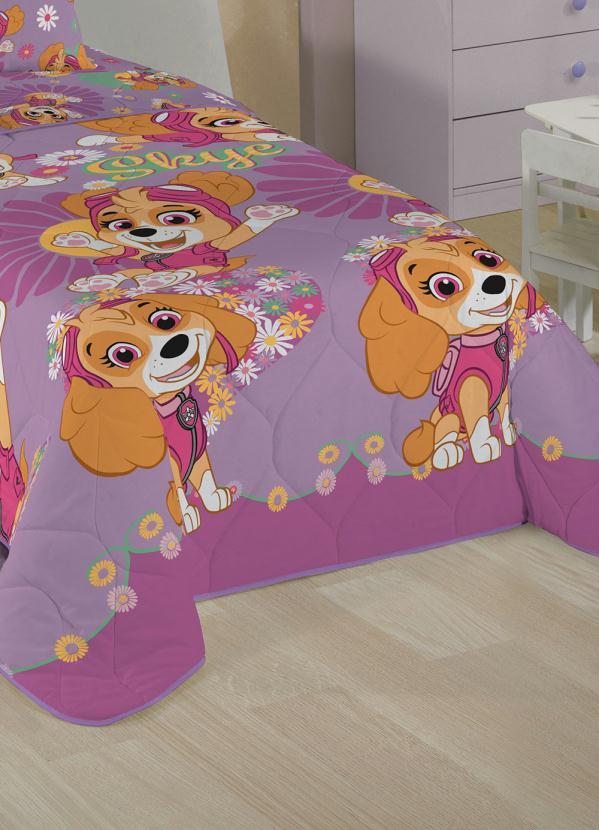 Lepper - Edredom Patrulha Canina Menina Solteiro 1 Peça 4