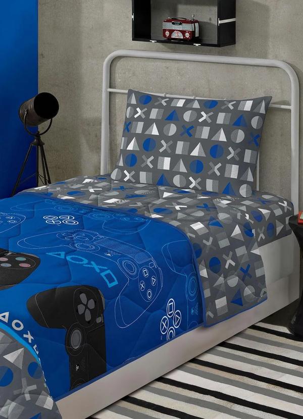 Lepper - Edredom Playstation Solteiro 1 Peça 2