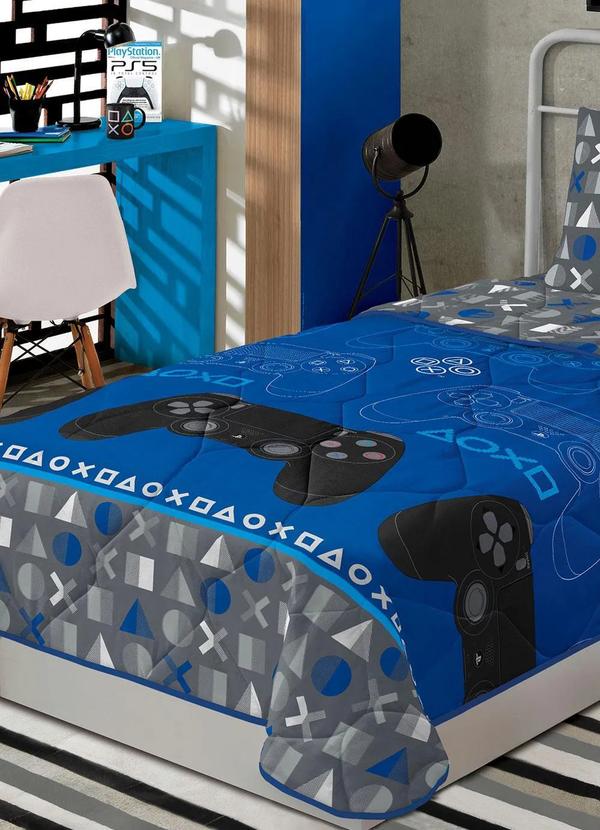 Lepper - Edredom Playstation Solteiro 1 Peça 3