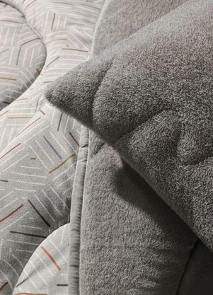 Rovi Home - Edredom Blend Comfort Queen Cinza - ROVI HOME