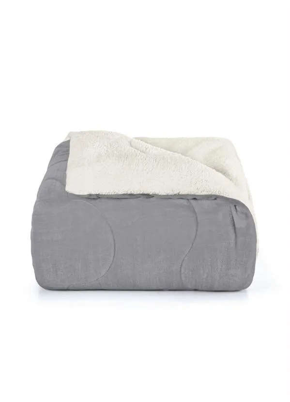 Hedrons - Edredom Cinza Cromo Queen Slim 1 Peça 2