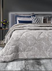 Edredom Cinza Queen Slim 1 Pe�a