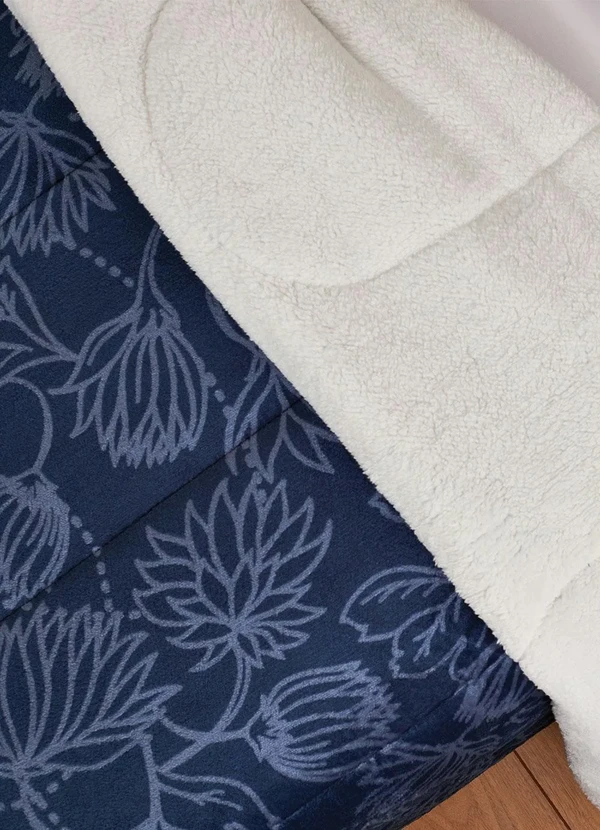 Lepper - Edredom Dupla Face Azul Casal 1 Peça 2